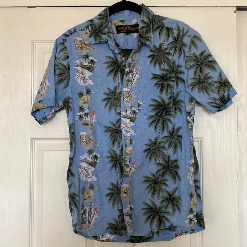 Sky Blue Hawaiian Shirt